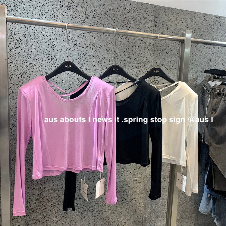 [aus] design sense retro fashion sunscreen shirt (decoration can not be removed) a277\lsw