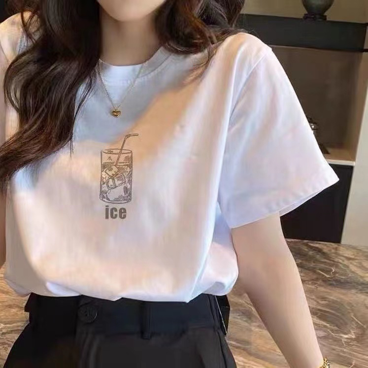 [3000 gold] simple and versatile short sleeve T-shirt 8070\ll