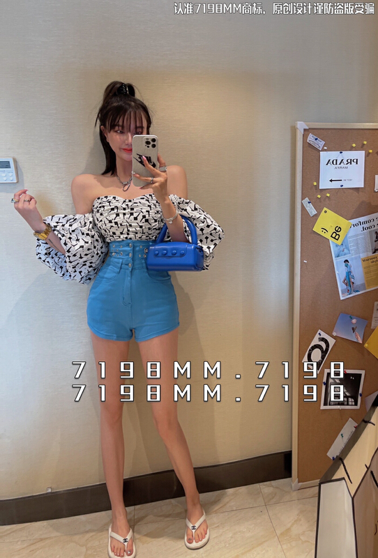 [7198/k2] Spice Girl Style foreign style irregular shirt 22335\pcz