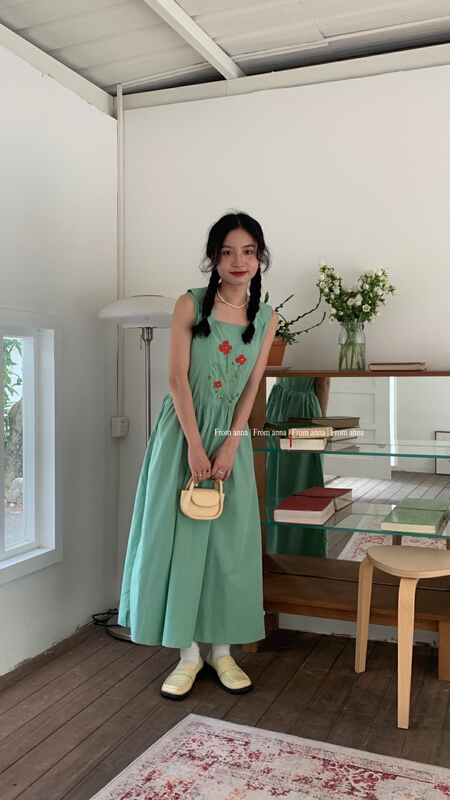 [from Anna] Korean fashion embroidered dress 6182\lsw