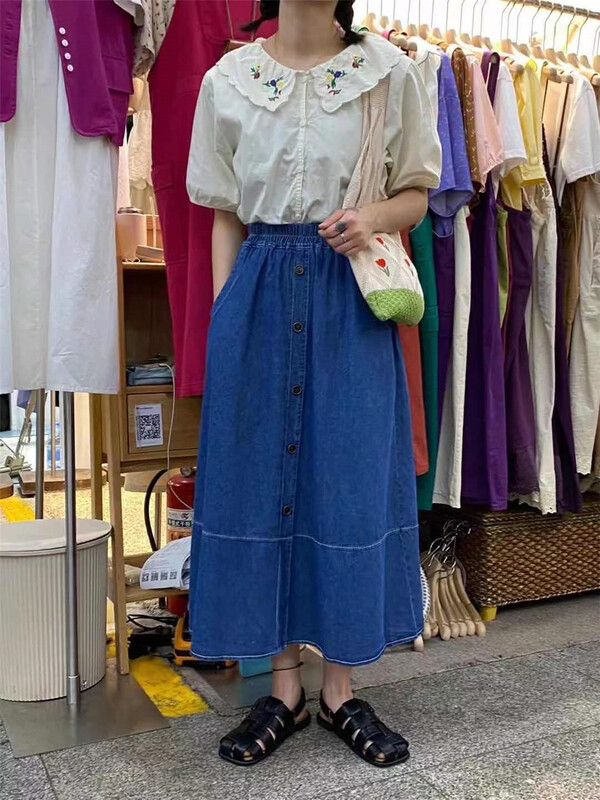 [36 degrees] pleated breasted lady skirt 6102\l