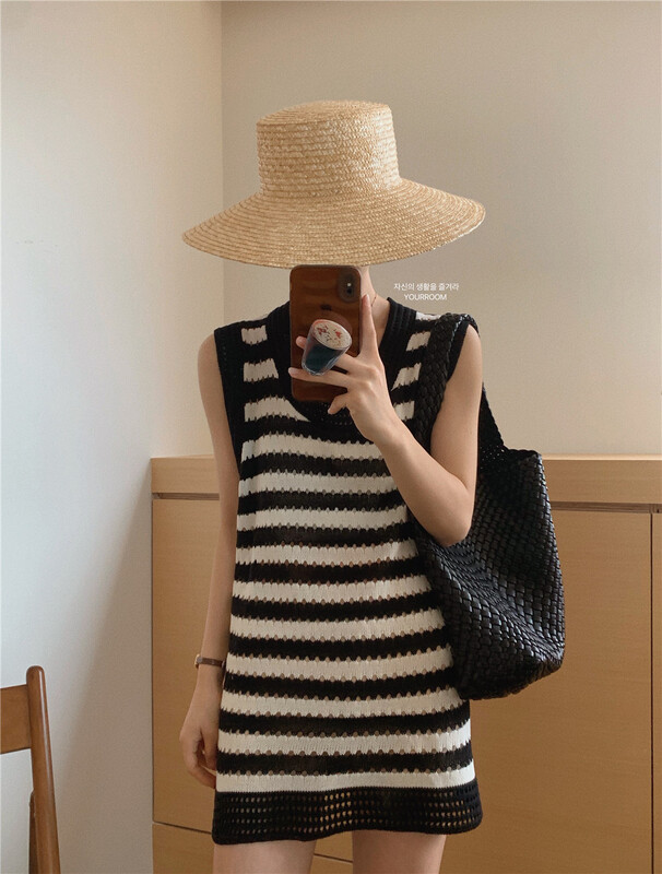 [your room] fashion stripe slim vest 2028-2\zxx