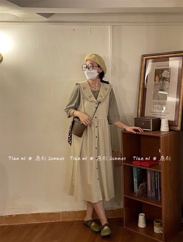 [Tian MI] Japanese simple Pleated Dress (skirt only) 9018\l