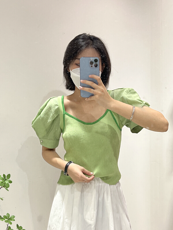 [zishujia] Korean color blocking Pullover Sweater 99883\hbx