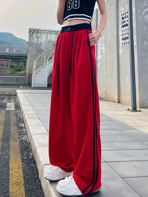 [Lala] simple elastic waist versatile casual pants 3110\wtt