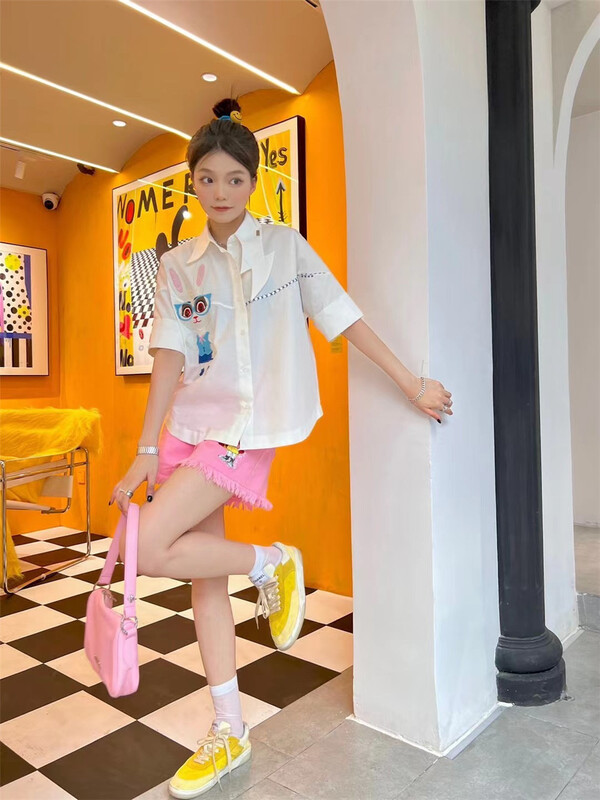 [m.zz] cartoon fashion retro shirt ys1-9181\lsw