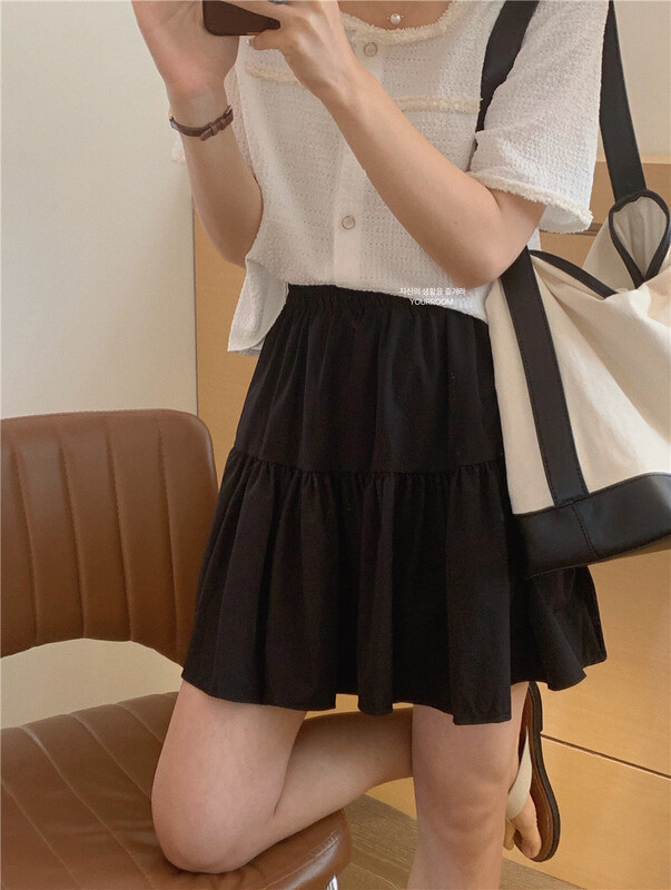 [your room] elastic waist commuter short slim skirt ys1-603\zxx