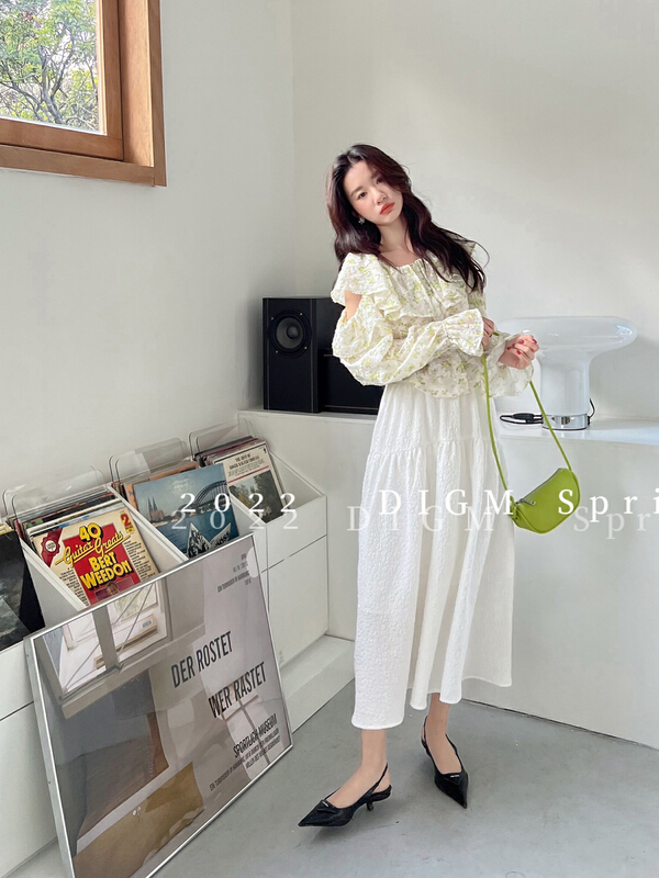 New year in early spring! [digm] simple and versatile solid skirt 3505\zxx