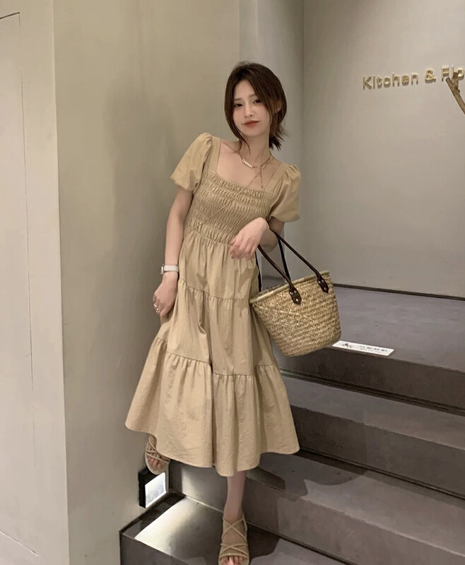 Live broadcast ②! [JH] new net Red Lantern Sleeve Dress (dress only) 42037\pcz