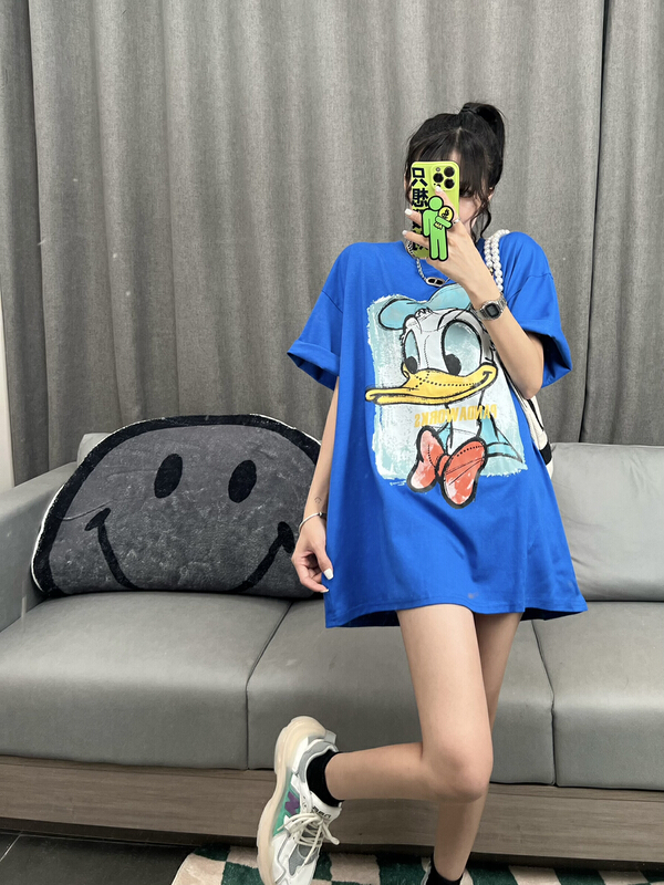 [CC] Vintage naughty Donald Duck short sleeve T-shirt ys1-325\xyy