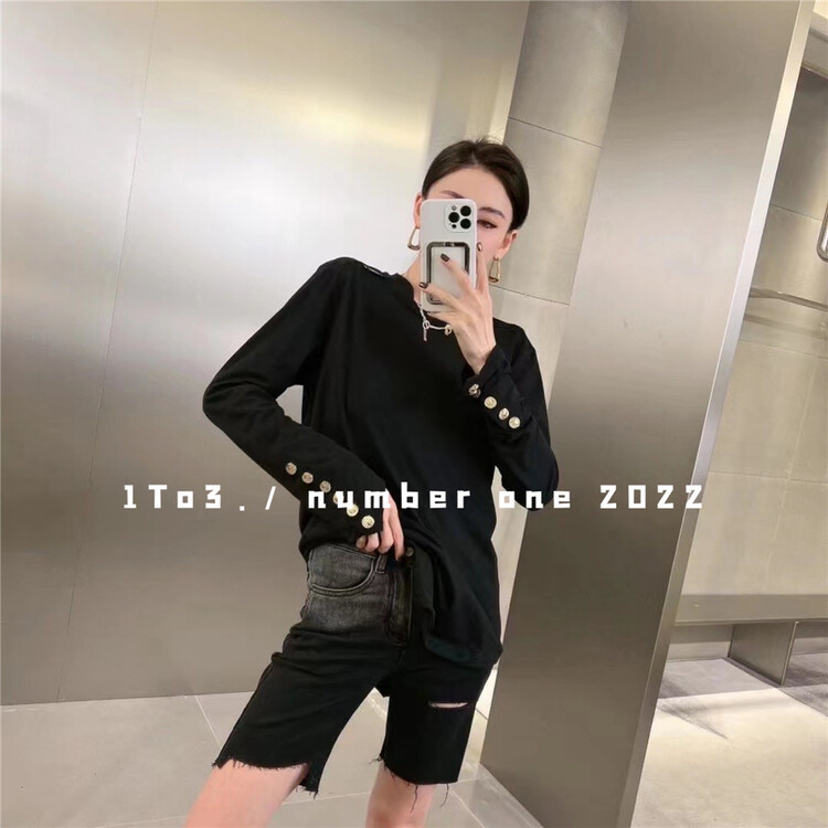 Original price 51.88! New year in early spring! [1to3] Korean basic versatile long sleeve T-shirt 8051\lsw