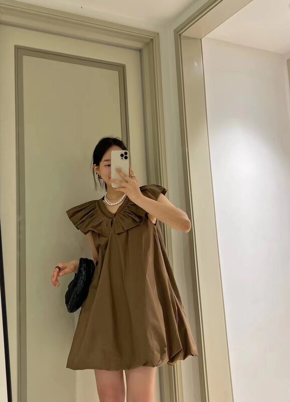 [cauliflower family] lady slim sleeveless dress 89116\ll