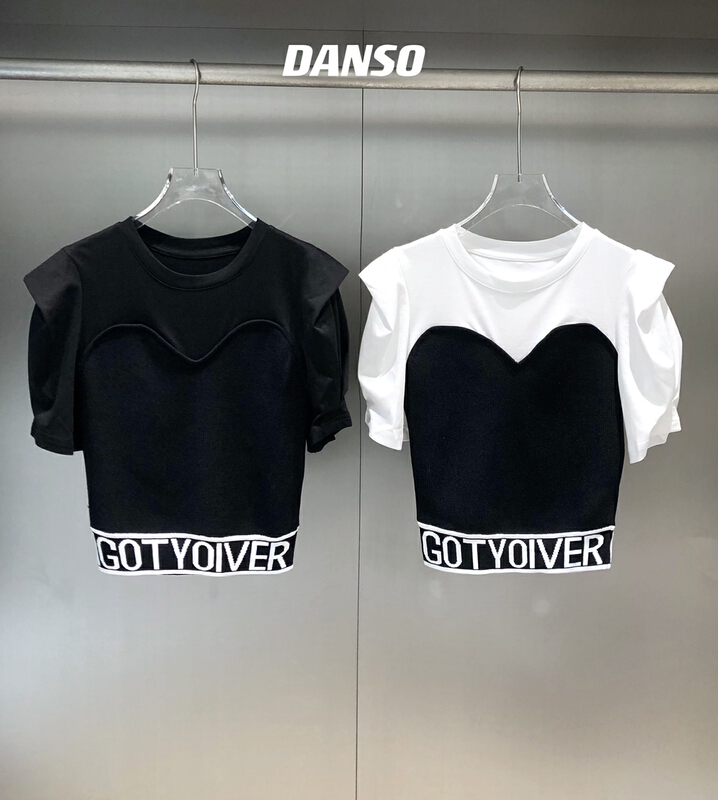 [DS] European personalized letter Casual Short Sleeve T-shirt 22130\jhy