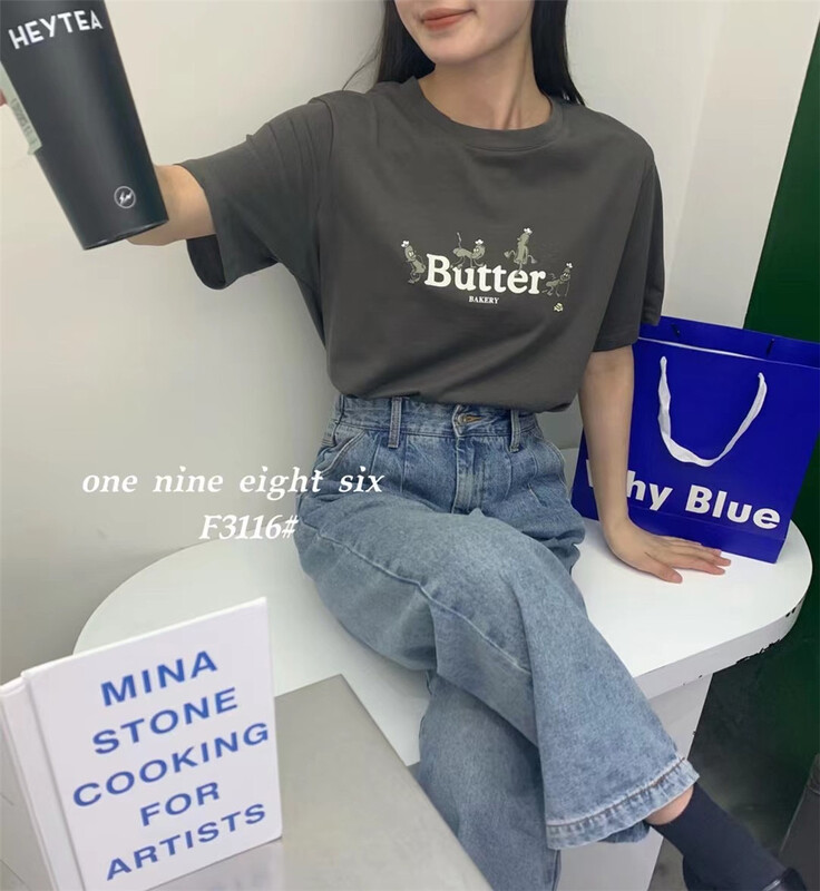 [1986] personalized graphic letters Casual Short Sleeve T-shirt 3116\xyy