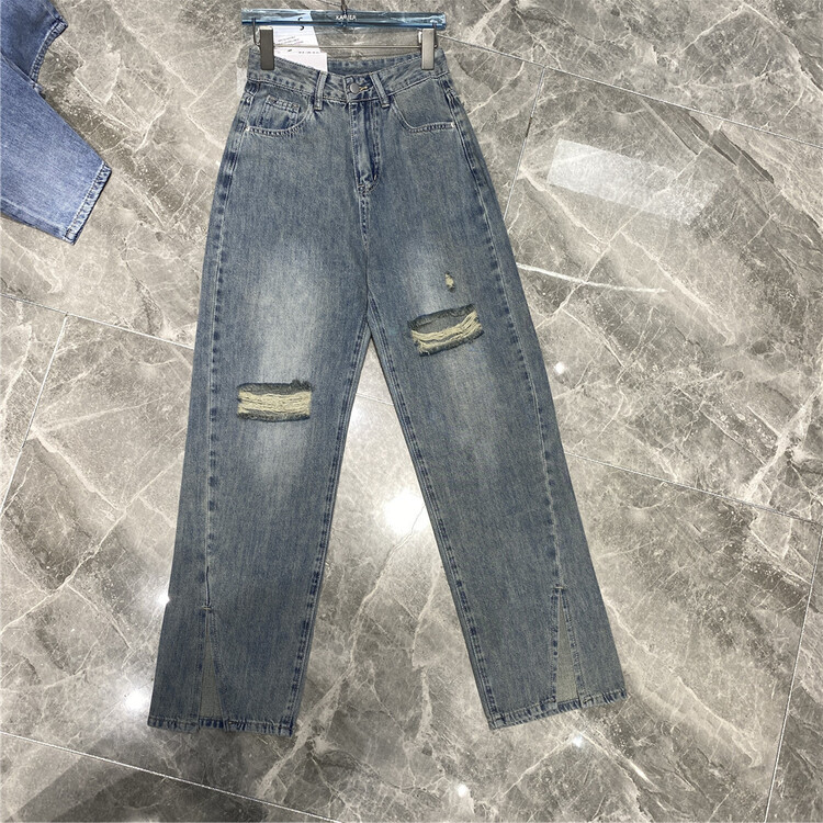 [Camille] Korean jeans 8058\zjy with holes