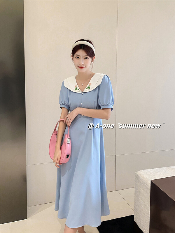 [A-One] Han Shu heavy industry beaded dress 22189\hjy