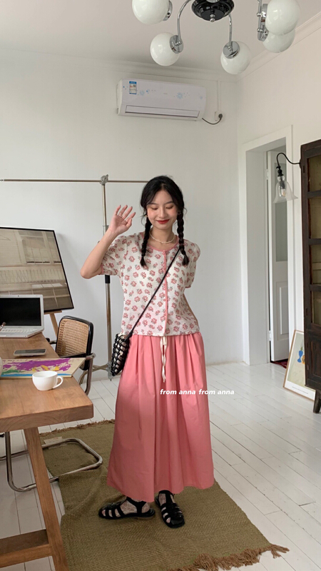 [from Anna] Korean floral button up shirt 2153\lsw
