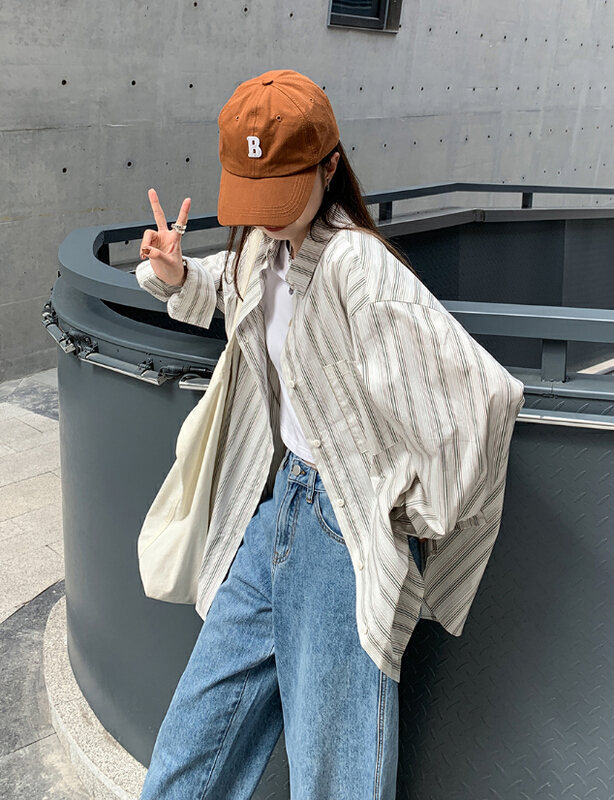 New year in early spring! [ISO Korean] loose and thin versatile shirt 2831\hjy