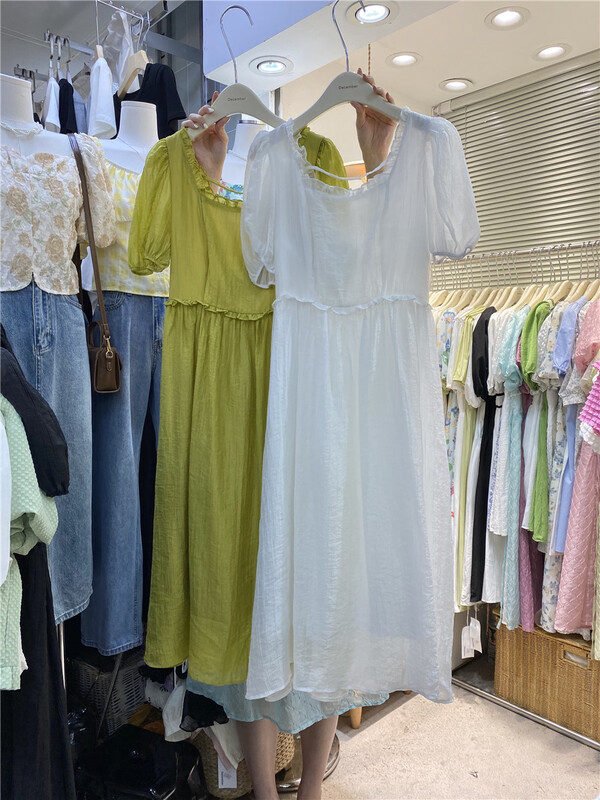 [December] Korean version of lady's clear color dress ys1-1353\hjy