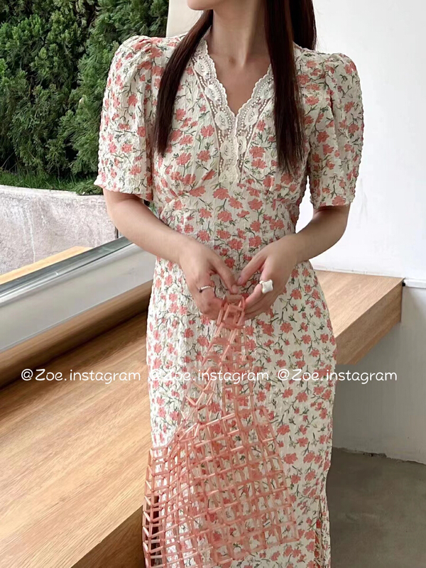In early summer! [Zoe Zoe] fashionable floral dress 227\l
