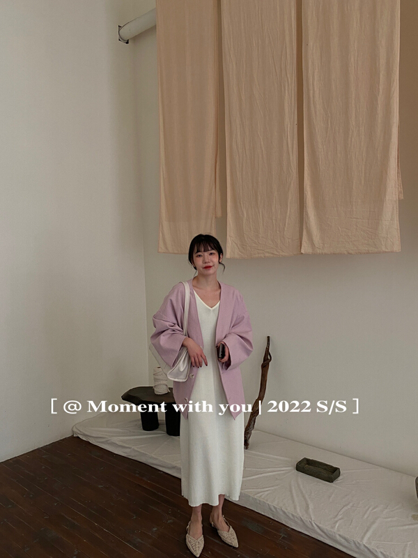 [event with you] artistic solid color leisure short coat 10891\lsw