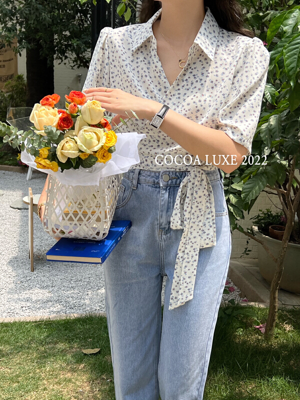 [cocoa] one piece holiday Style Floral blouse (only selling blouses) 3126\l