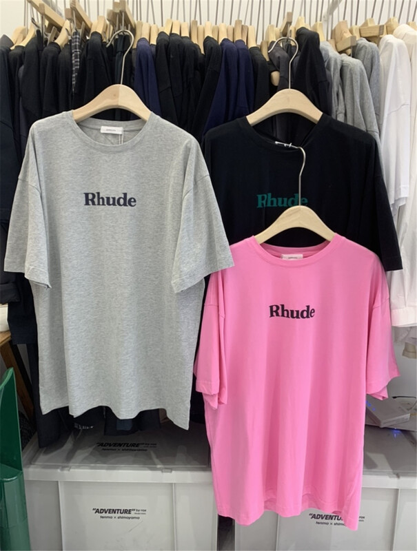 [sanbara] loose fit and versatile letter printed short sleeve T-shirt 9527\lsw