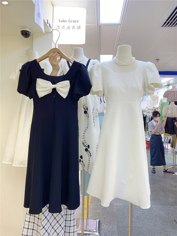 [Lulu grace] fashion back bow small design dress 6398\zjy