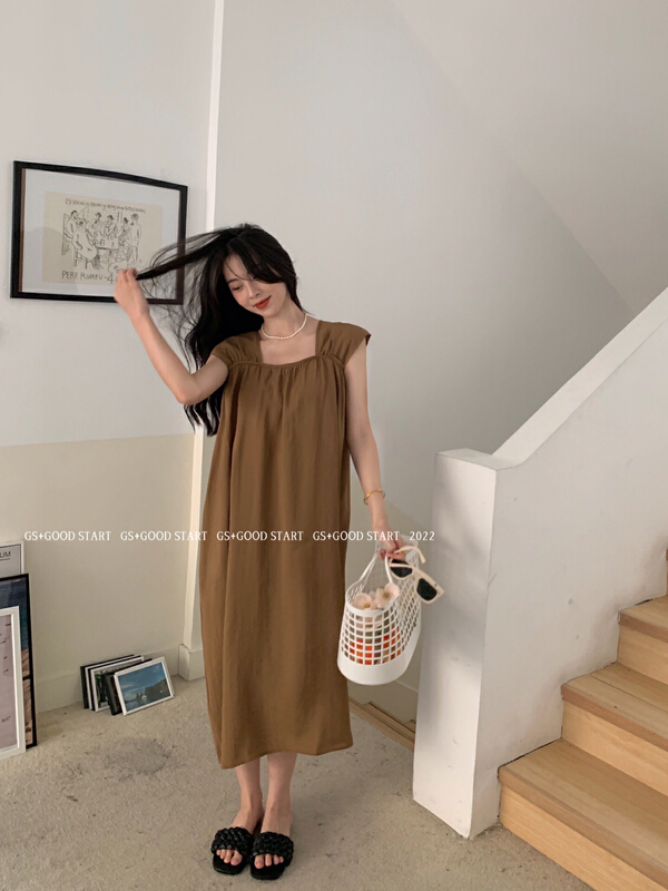[gs.good star] temperament simple vest dress 22361\hjy