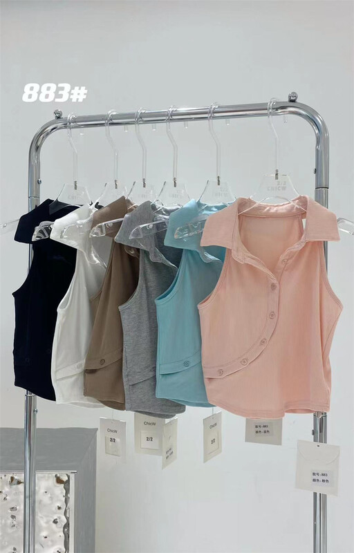 【2/2CHICW】單排扣淑女氣質背心/吊帶  883#  PCZ