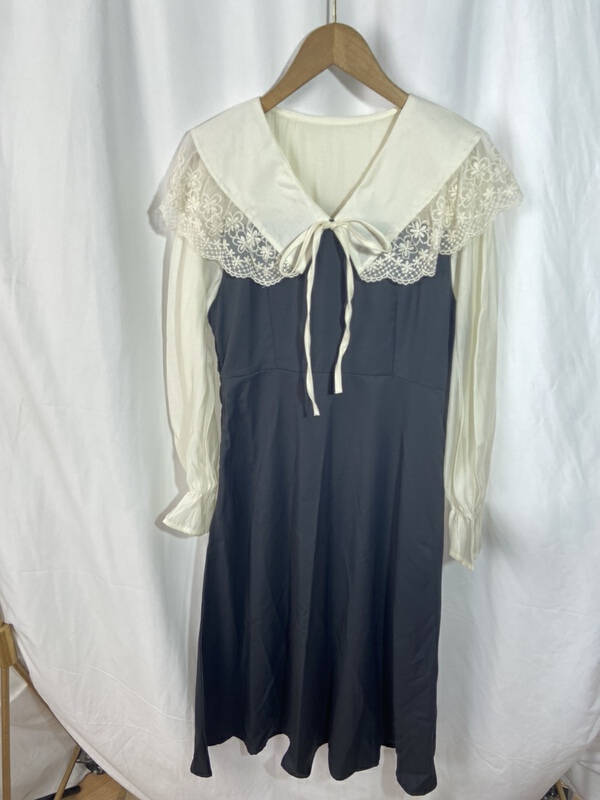 [Yi show shop] patchwork design Vintage Dress 1570\cl