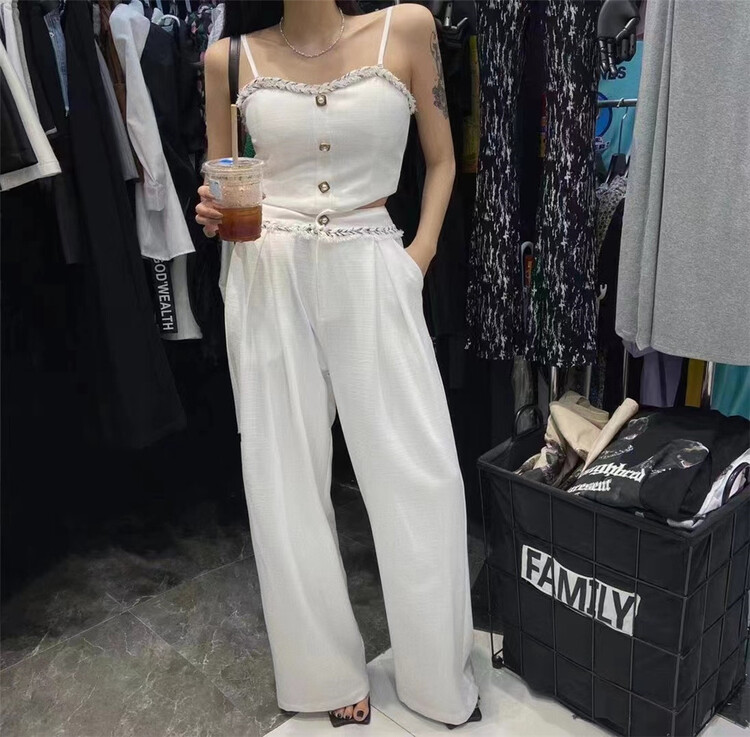 [mix] sleeveless head strap + casual pants suit 0301\wtt