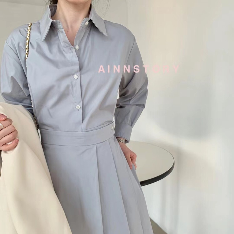 Original price 89.11! New year in early spring! [ainnstory] Korean fashion and atmosphere dress with high sense a679\hbx