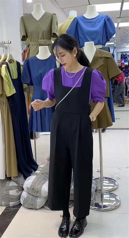 In early summer! [nny] simple bubble sleeve Round Neck Shirt (sold separately) ys1-8181\l