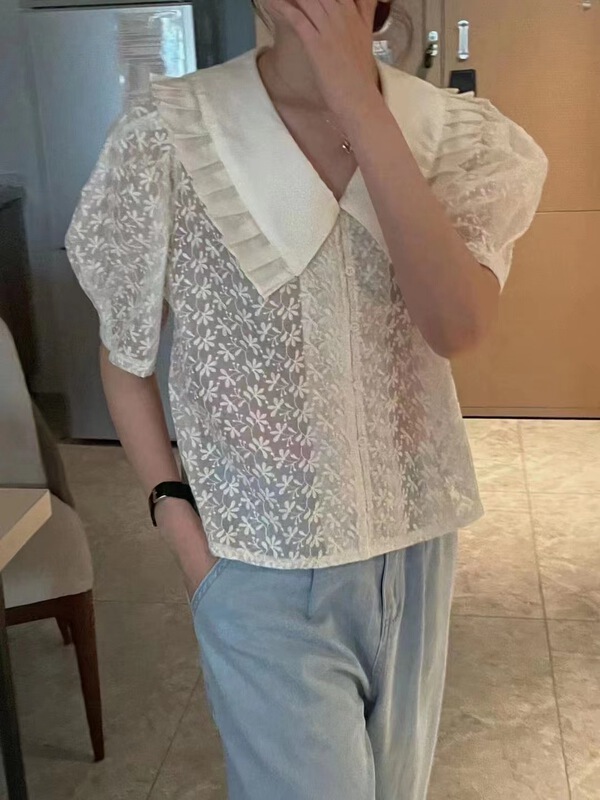 [ya.mei] single breasted fashion Korean shirt (only selling shirts) 5355\ll