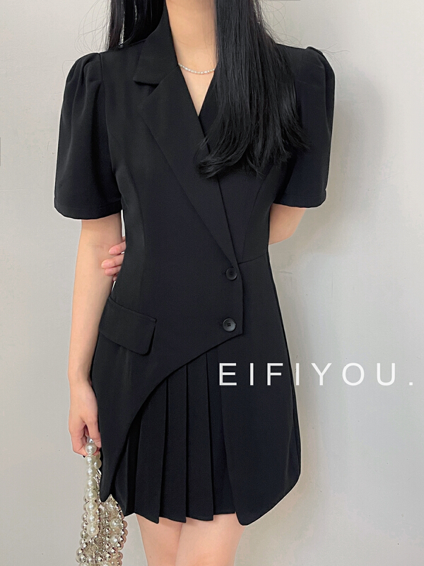 [EI fi you] pleated hem suit dress 5102\lsl