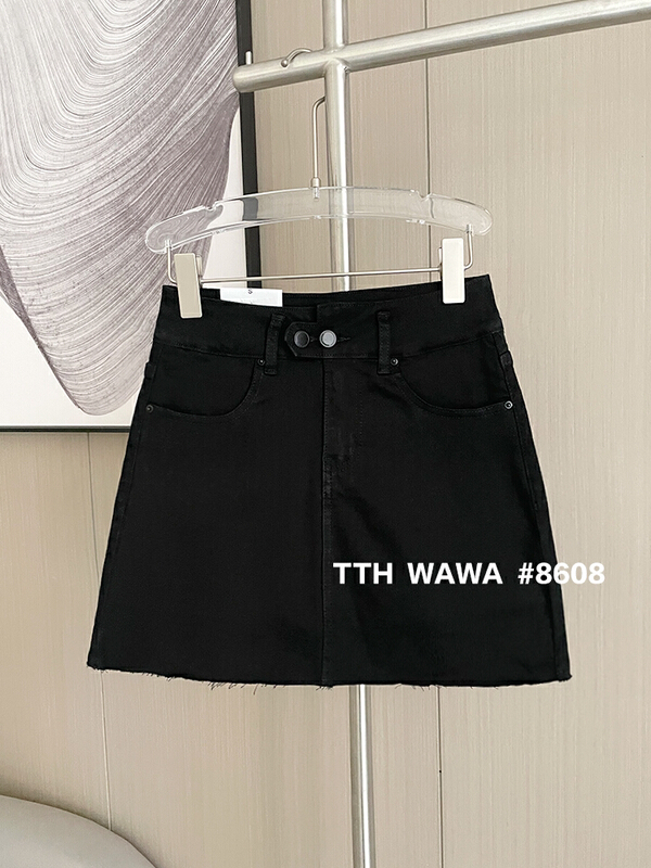 Original price 100.39! [Wawa] temperament Korean casual versatile skirt 8608\ozq
