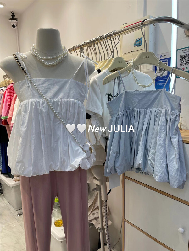 [Julia] fashion temperament suspender pure desire shirt ys1-990\pcz