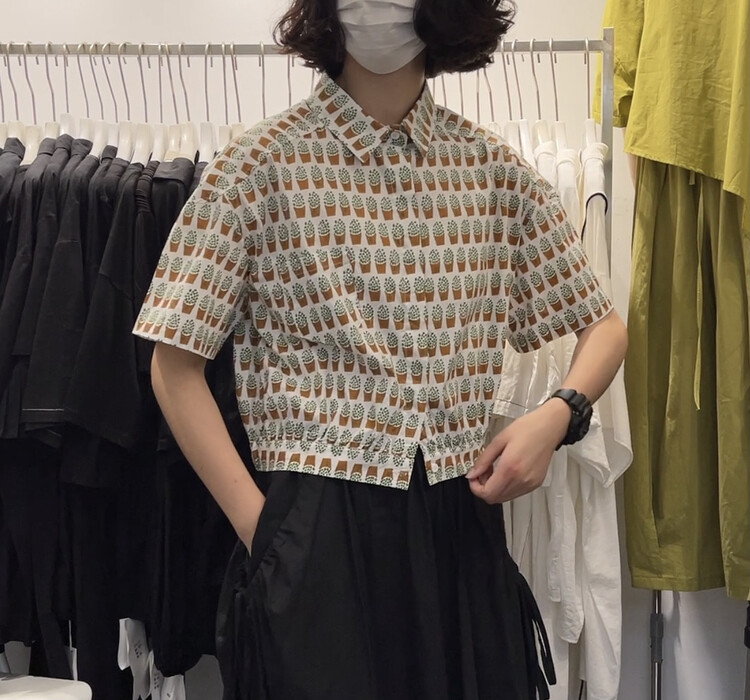 [three and two out] single breasted fresh, simple and comfortable shirt 67169\l