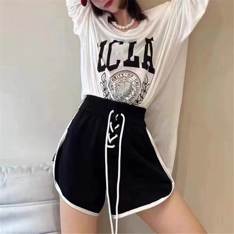 [yipinjia] high waist lace up casual shorts 8983\wtt