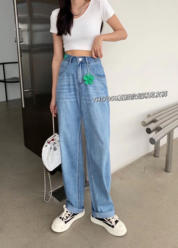 [T.H] Western fashion waist cut-out casual jeans 17059\lsw