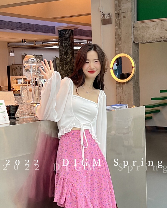 In early summer! [digm] simple and versatile Ruffle sun shirt 1577-1\zxx