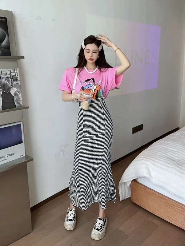 [d.ffstudio] high waist pleated versatile skirt ys1-1076\wtt