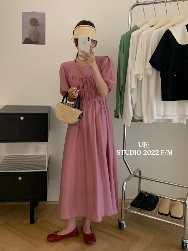 Original price 89.11! In early summer! [U grain] Korean version waist closing thin dress ys1-8131\hbx