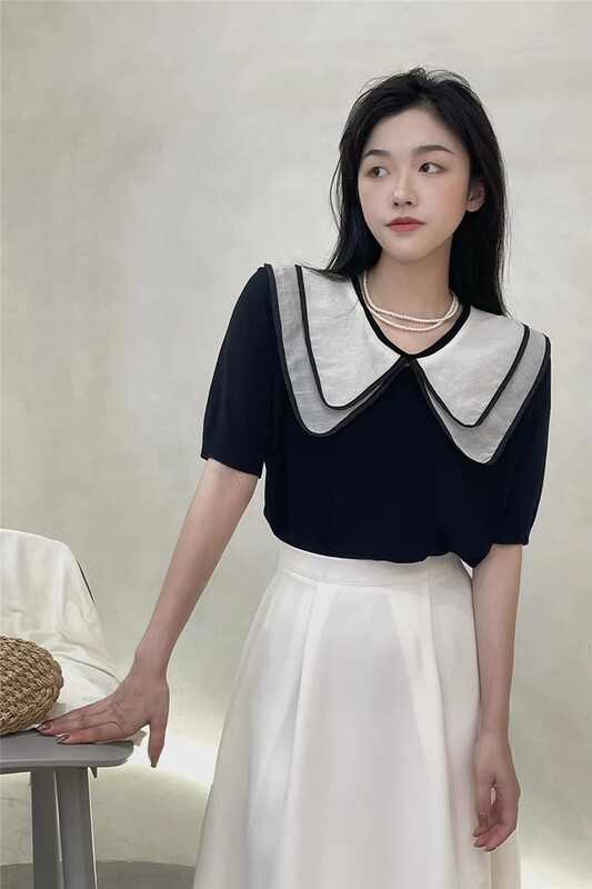 [Gu Shi] Korean version lady doll neck sweater 122003\hjy