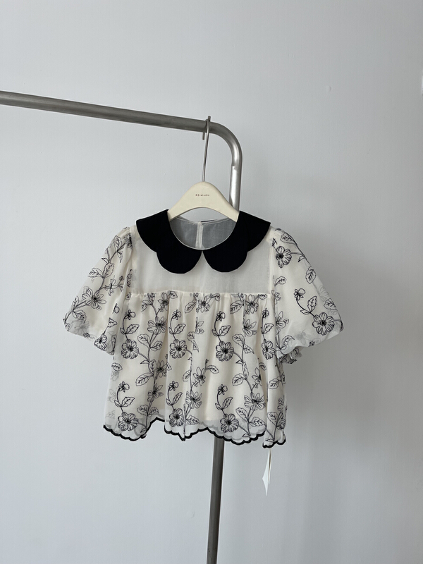 [RS] patchwork mesh floral shirt xl0082\xyy