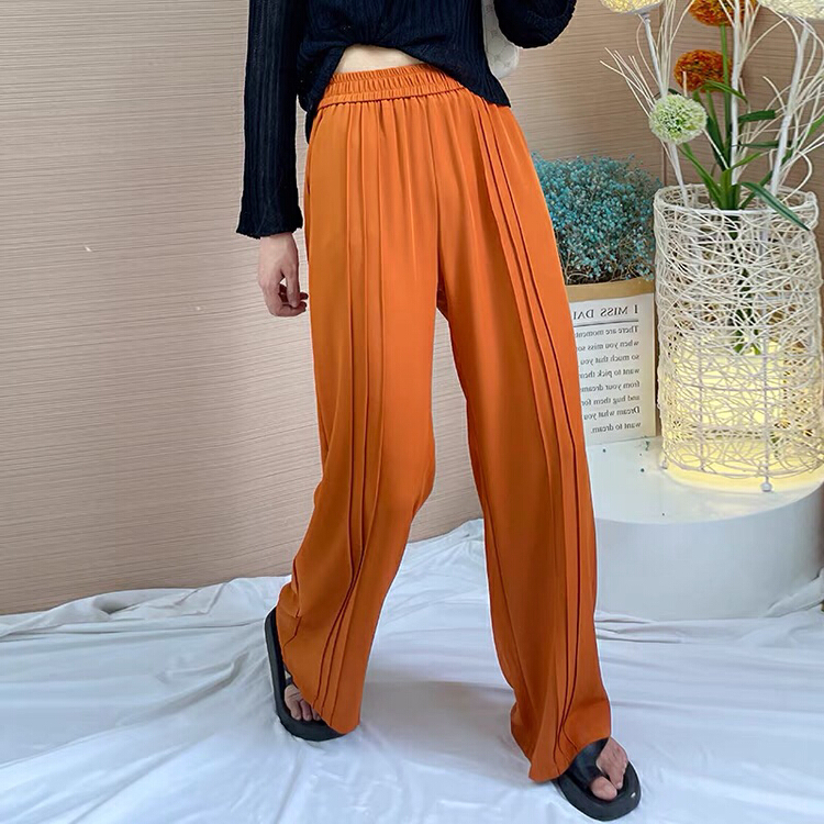 [thousand degrees] popular color, full vertical feeling, shaking pants, slim casual pants 9062\lsw