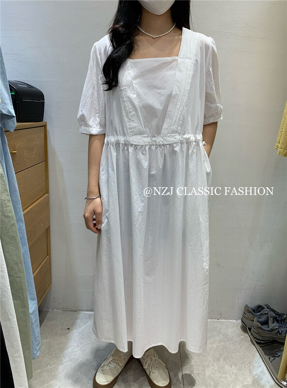 [NZJ] pleated fresh simple dress 830112\l