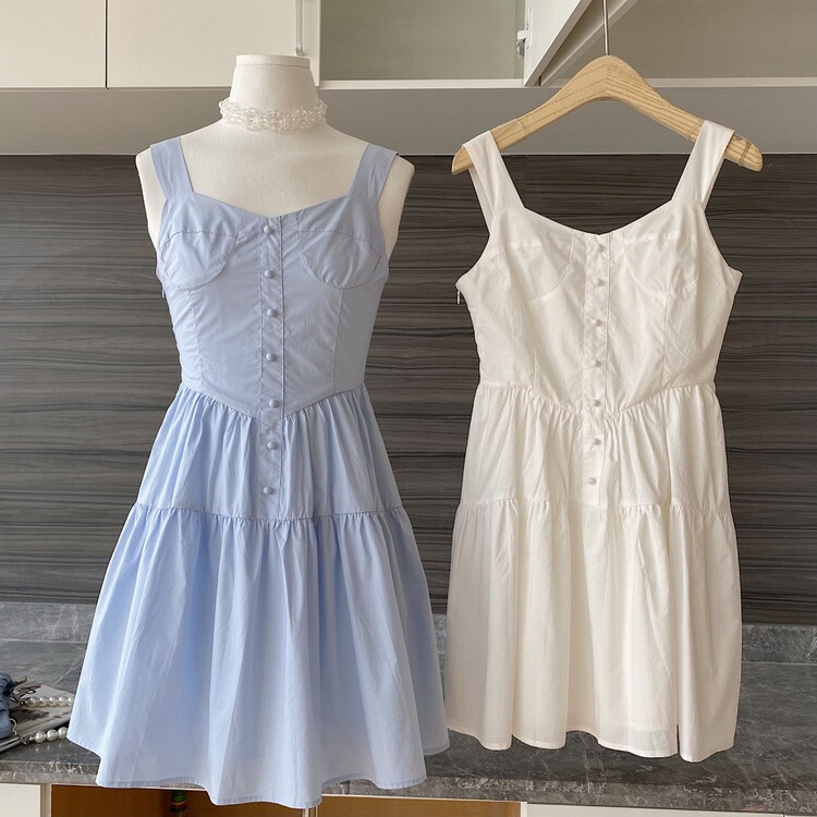 Original price 73.32! [morada] French slim suspender short dress 601219\xyy