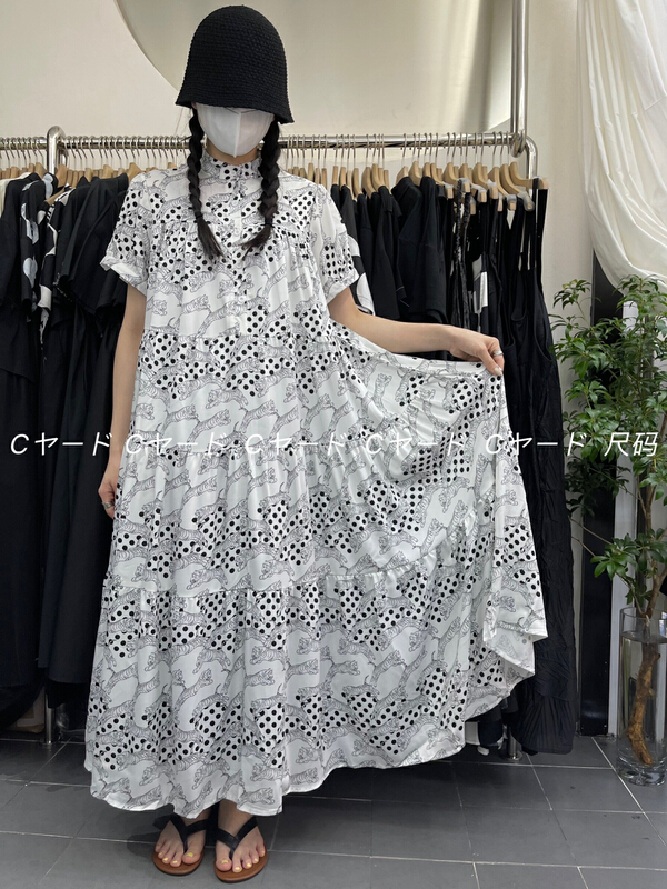 [size] fashion medium length temperament dress 5319-10\lsw